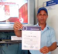 Entrega de Certificados a trabajadores de Joven Club sobre la XIV Edición del Evento Provincial de Informática para Jóvenes, Infoclub 2019, Granma.