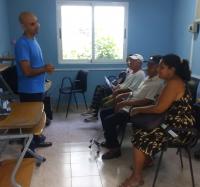 Actividad junto a Personas con Discapacidad en Joven Club Guisa
